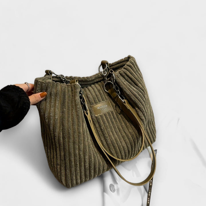 Soft Cord Shoulder Bag