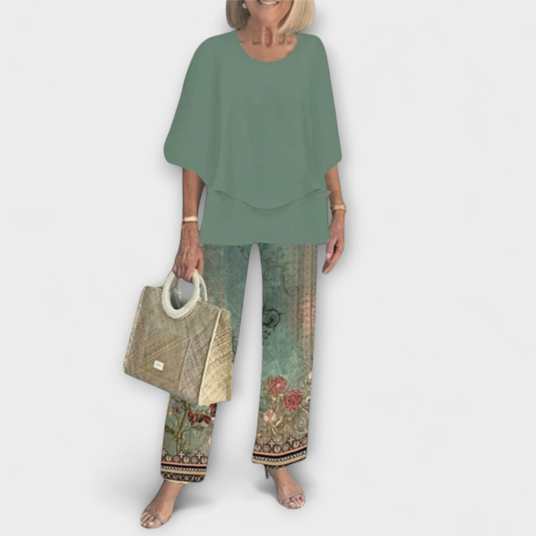 Rosamund - Modern Set with Comfortable Blouse and Pants