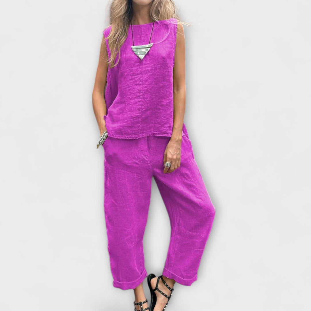 Jennifer - Relaxed Cotton-Linen Outfit