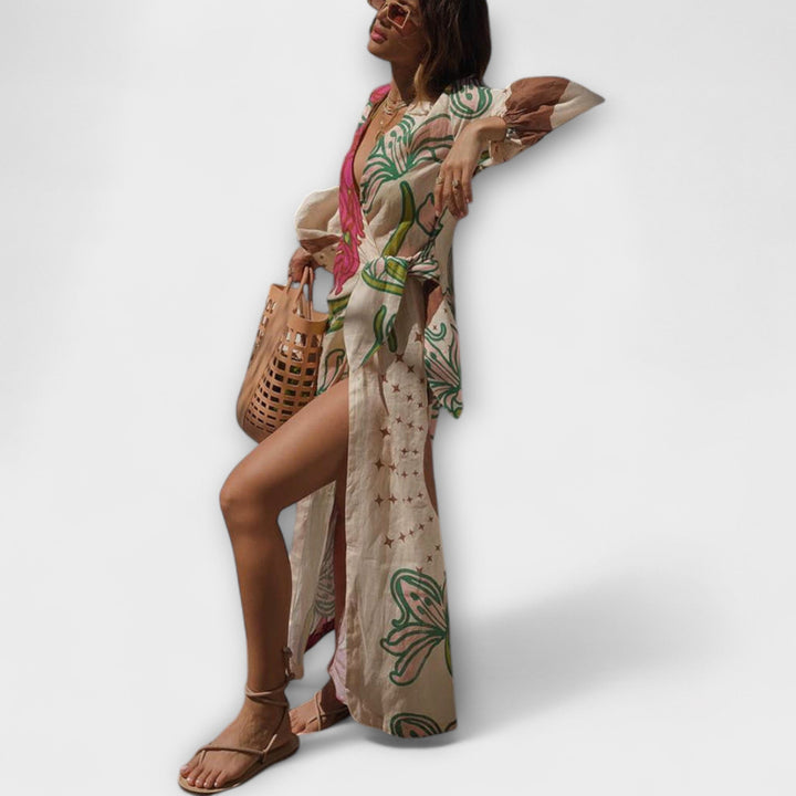 Tracey - Tie Tunic Maxi Dress