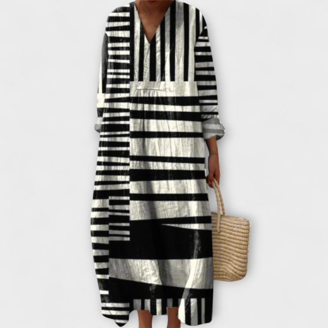 Doris - Stylish Geometric Dress