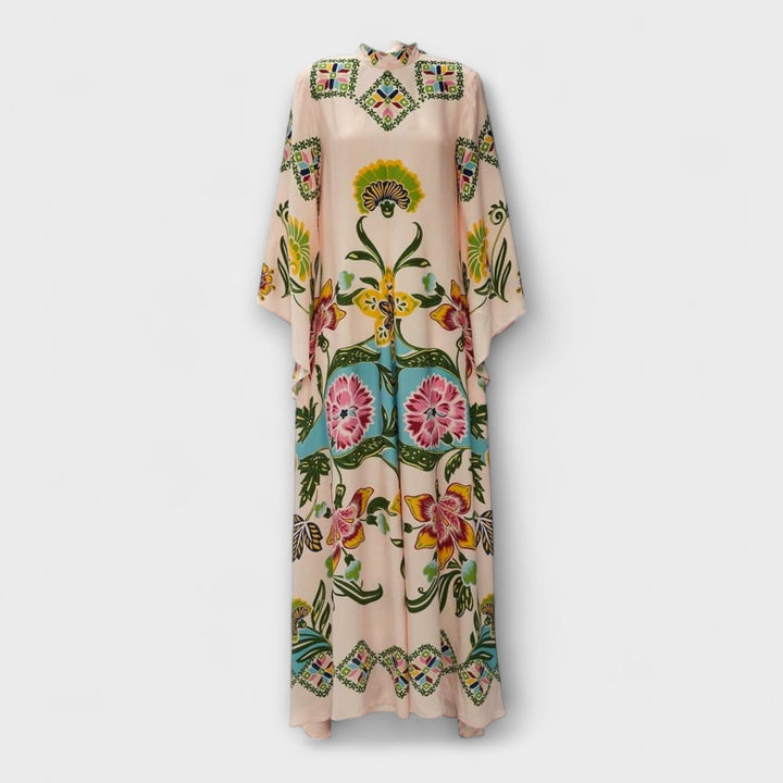 Lisa - Elegant Maxi Dress with Floral Print and Flowing Design